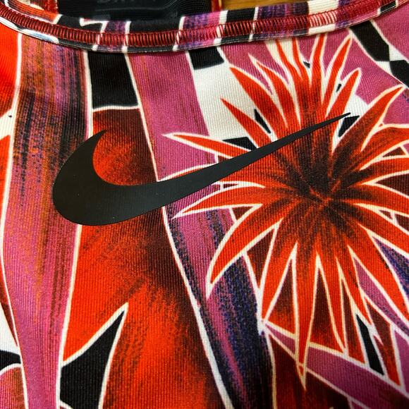 Nike Hyper Femme Pink Floral Tropical Sports Bra Size Small Running Gym Workout - Picture 2 of 5